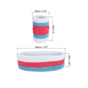 Sweatband Two Toned - Blue/Pink