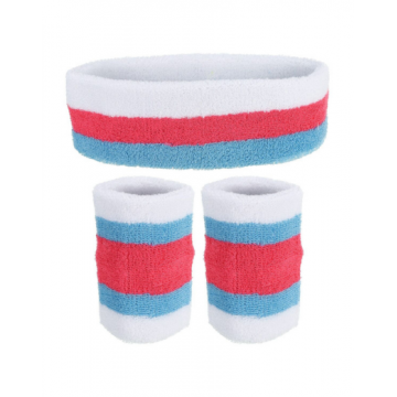 Sweatband Two Toned - Blue/Pink