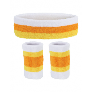 Sweatband Two Toned - Yellow/Orange