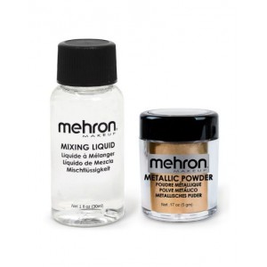 Metallic Powder with Mixing Liquid 30ml - Gold