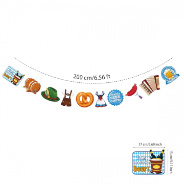 Party Banner Decoration Oktoberfest Spirit