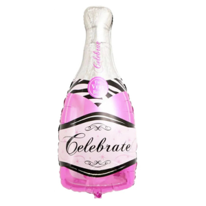Balloon - Foil Pink Champagne Celebrate 36"