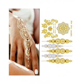 Temporary Tattoos Metallic Mystique