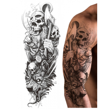 Tattoo Full Sleeve Viking Warrior