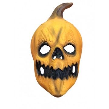 Latex Mask Scary Pumpkin- Orange