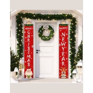 Home/Office Wall Deco Reindeer & Santa Claus