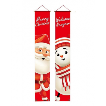 Home/Office Wall Deco Snowman & Santa Claus