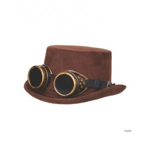 Faux Suede Hat - Steampunk