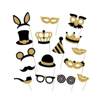 Photobooth Props - Gold