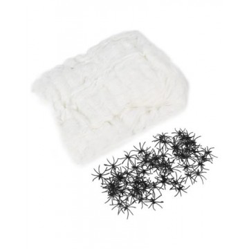 Spider Web with Spiders 100g