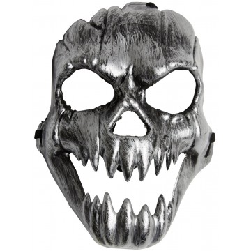 Scary Skeleton Mask - Silver