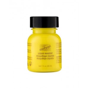 Yellow liquid mehron make up
