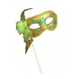 Mask on stick - Green