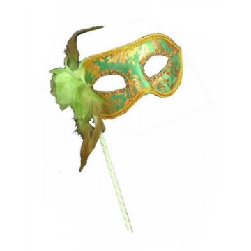 Mask on stick - Green