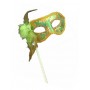 Mask on stick - Green