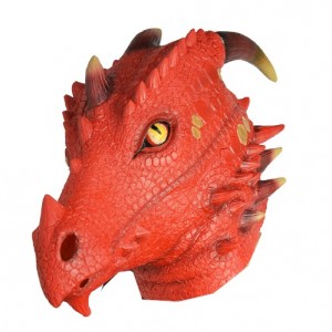 Latex Mask Red Dragon
