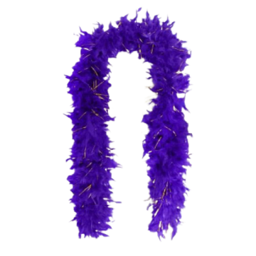 Feather Boa Tinsel - Purple