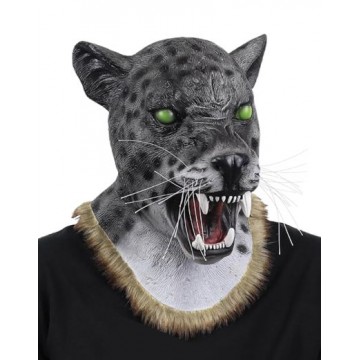 Realistic Leopard Mask Grey
