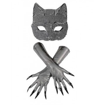 Diamond Cat Mask with Gloves