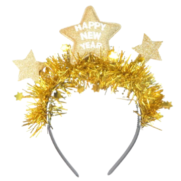 New Year Headband - Gold