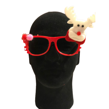 x-Mas White Reindeer Frame Glasses