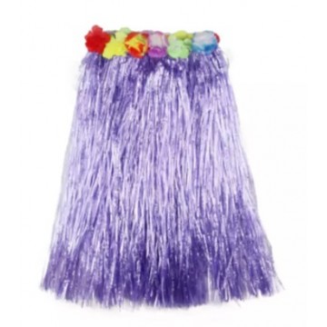 HAWAIIAN HULA SKIRT PURPLE