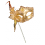 VICTORIAN SEQUIN MASK ON STICK - YELLOW