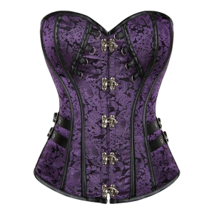 Corset Crimson Nocturne Gothic Brocade