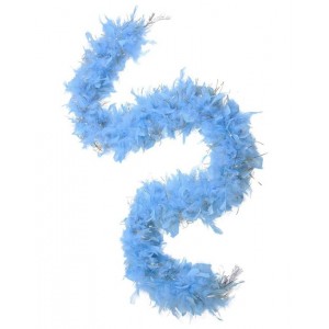 Feather Boa Tinsel - Light Blue