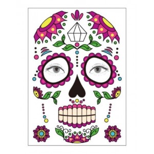Temporary Tattoo - Day of the Dead Diamond