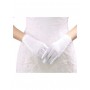 Gloves Short Satin - White