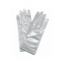 Gloves Short Satin - Silver
