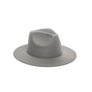 Plain Fedora Hat - Grey