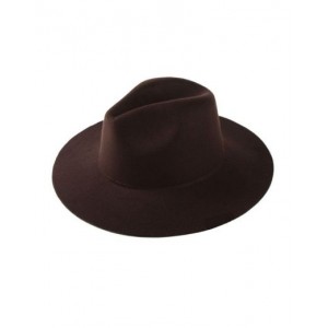 Plain Fedora Hat - D. Brown