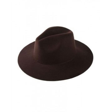 Plain Fedora Hat - D. Brown Plain Fedora Hat - D. Brown