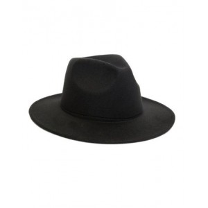 Plain Fedora Hat - Black