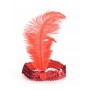 Flapper Headband Red