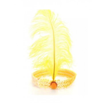 Flapper Headband Yellow