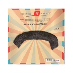 Hippie Moustache - Black