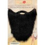 Plush Long Beard & Moustache Set - Black
