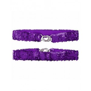 Sequin Belt Purple