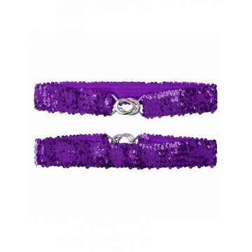 Sequin Belt Purple