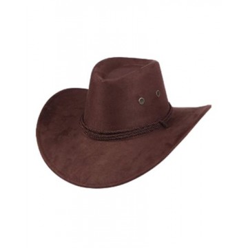 Western Cowboy Hat - Dark Brown