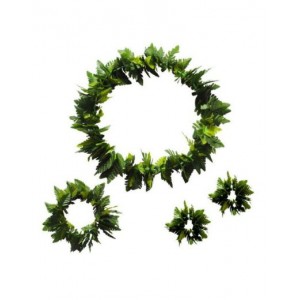 Ti Leaf Hawaiian Garland Set