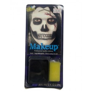 Black makeup with sponge