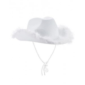 Fur Cowboy Hat - White