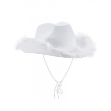 Fur Cowboy Hat - White