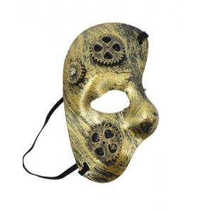 Steampunk Half Mask - Gold