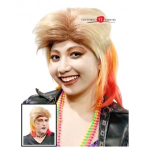 Mullet Wig - 80s True Color