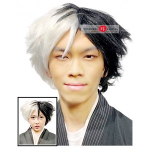 Cosplay Wig - White & Black